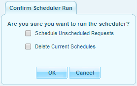 run schedule